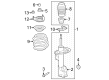 Diagram for 2024 Ford Mustang Shock Absorber - PR3Z-18124-AA
