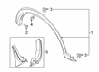 Diagram for Ford Mud Flaps - LB5Z-16A550-AA