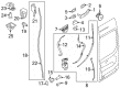 Diagram for Ford E-Transit Door Latch Assembly - JK4Z-6143288-P