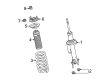 Diagram for Ford Bronco Shock Absorber - NB3Z-18124-A