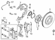 Diagram for Ford Brake Backing Plate - LX6Z-2K005-D