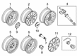 Diagram for Ford Wheel Cover - LB5Z-1130-E