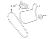Diagram for 2024 Ford Mustang Timing Belt Idler Pulley - PZ1Z-8678-A