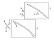 Diagram for Ford Mustang Window Run - PR3Z-6321596-A