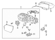 Diagram for Lincoln Navigator Mirror Cover - NL1Z-17A703-A