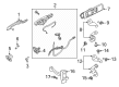 Diagram for Ford Police Interceptor Utility Door Latch Assembly - MB5Z-78264A26-D