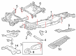 Diagram for Ford F-150 Front Cross-Member - PL3Z-5005-AD