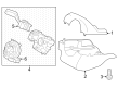 Diagram for Ford Bronco Turn Signal Switch - M2DZ-3F791-CB