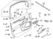 Diagram for Ford Rear Passenger Door Handle Latch - LJ6Z-78264A27-L