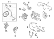 Diagram for Ford Police Interceptor Utility Automatic Transmission Shifter - DG1Z-7210-F