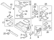 Diagram for Ford Center Console Latch - KC3Z-2506072-BB