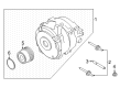 Diagram for Ford Bronco Alternator Pulley - MB3Z-10344-A