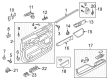 Diagram for Lincoln Navigator Rear Passenger Door Handle Latch - ML7Z-7826412-B