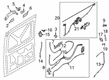 Diagram for Ford E-Transit Door Latch Assembly - LK4Z-61264A00-L