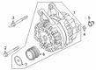 Diagram for Ford Alternator Pulley - PZ1Z-10344-B