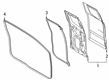 Diagram for 2022 Ford Ranger Door Seal - AB3Z-2125324-D