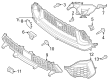 Diagram for 2024 Ford Mustang Grille - PR3Z-17E811-CA