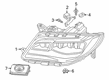 Diagram for Lincoln Headlight - JP5Z-13008-Q
