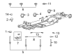 Diagram for Ford Crossmember Bushing - ML3Z-2500154-C