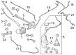 Diagram for Ford Mustang Mach-E Wiper Pivot - LJ8Z-17566-A