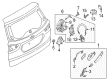 Diagram for Ford EcoSport Door Latch Assembly - GN1Z-5426413-C