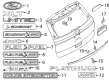 Diagram for 2022 Ford Police Interceptor Utility Emblem - LB5Z-7842528-A