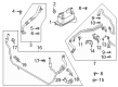 Diagram for 2022 Ford Edge Automatic Transmission Oil Cooler Line - K2GZ-7R081-E
