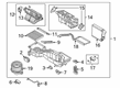 Diagram for 2023 Ford Ranger Blower Motor - KB3Z-19B555-G