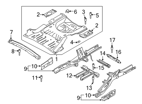 S1MZ-7810716-A Ford MEMBER - FUEL TANK MOUNTING
