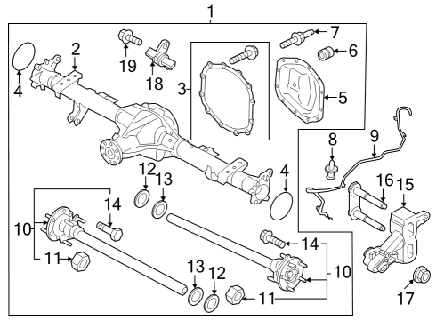 NB3Z-4001-B Ford Rear Axle Assembly