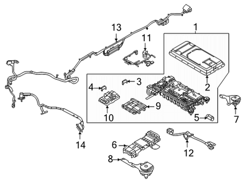ML3Z-14290-D Ford Wire Battery Electric Vehicle