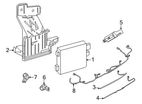 PJ7Z-14G647-N Ford Advanced Driver Control Assembly