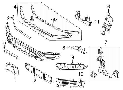 RL3Z-17A385-NA Ford License Plate Bracket