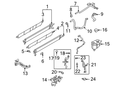 ML3Z-8A519-B Ford Water Outlet Tube Assembly