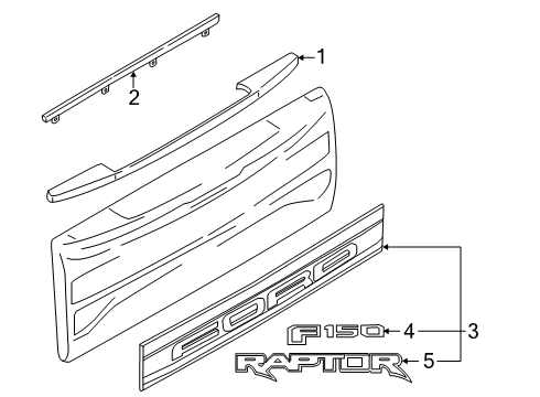 ML3Z-9942528-BD Ford Name Plate