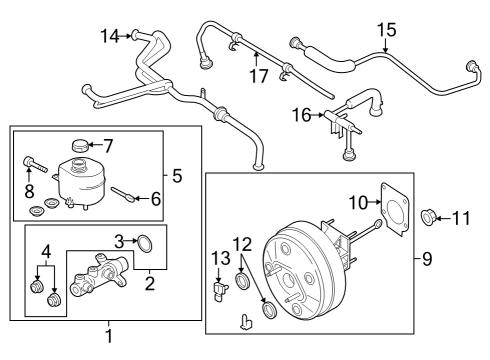 RC3Z-2005-A Ford Brake Booster Assembly