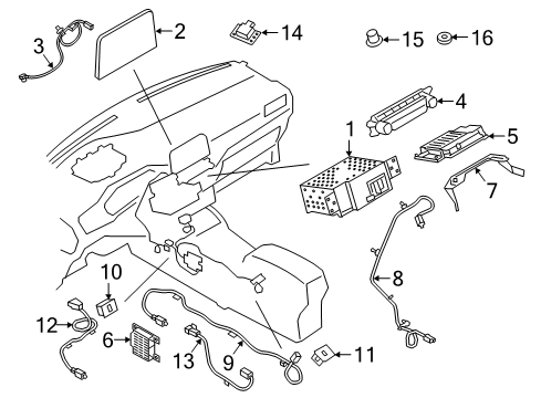 MU5Z-14G371-JC Ford Unit Central Processing