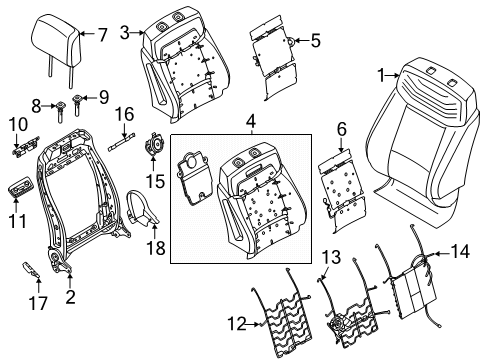 FL3Z-1561748-ABG Ford Seat Track Cover