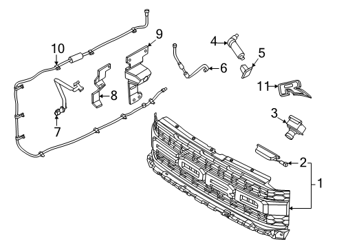 NL3Z-8A224-AA Ford Emblem