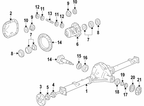 FL3Z-4215-F Ford Differential Pinion