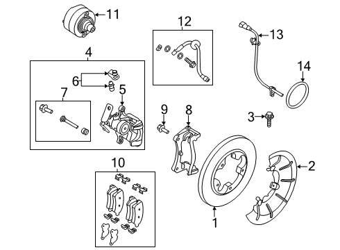 MK4Z-2282-E Ford Hose Assembly Brake