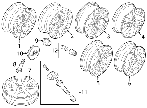 LJ6Z-1015-A Ford Wheel Assembly
