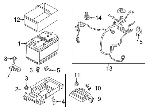 LD9Z-14300-B Ford Cable Assembly