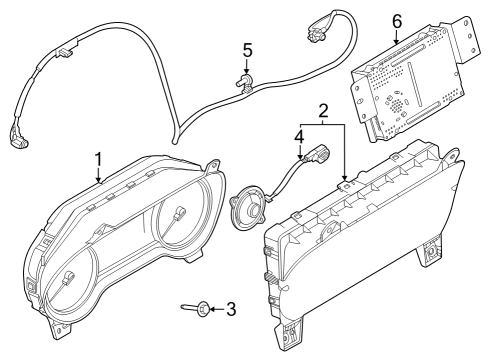 RC3Z-10849-N Ford Instrument Cluster