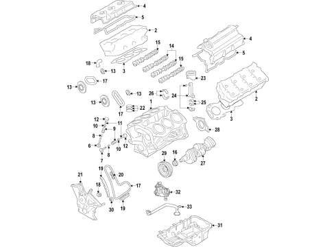 HL3Z-6303-K Ford CRANKSHAFT ASY