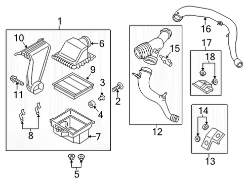 RL3Z-9R530-C Ford Hose Assembly