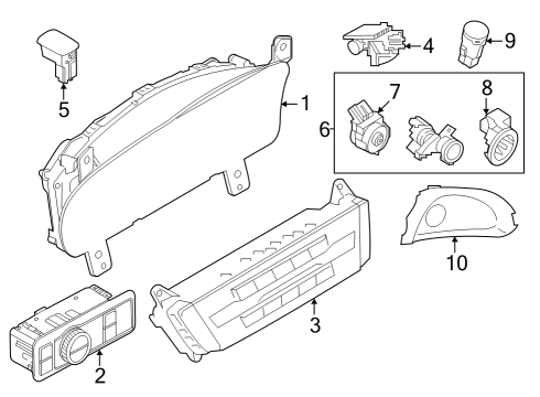 LB5Z-10849-W Ford Instrument Cluster
