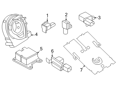 R2TZ-58044A74-F Ford Air Bag Module