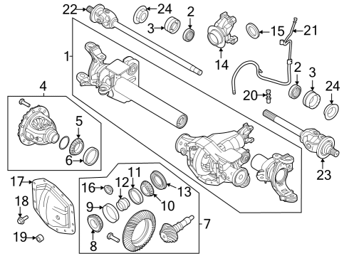 LC3Z-4635-A Ford KIT - UNIVERSAL JOINT REPAIR
