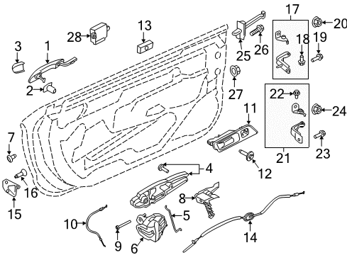 FR3Z-14529-BC Ford Window Control Switch Double